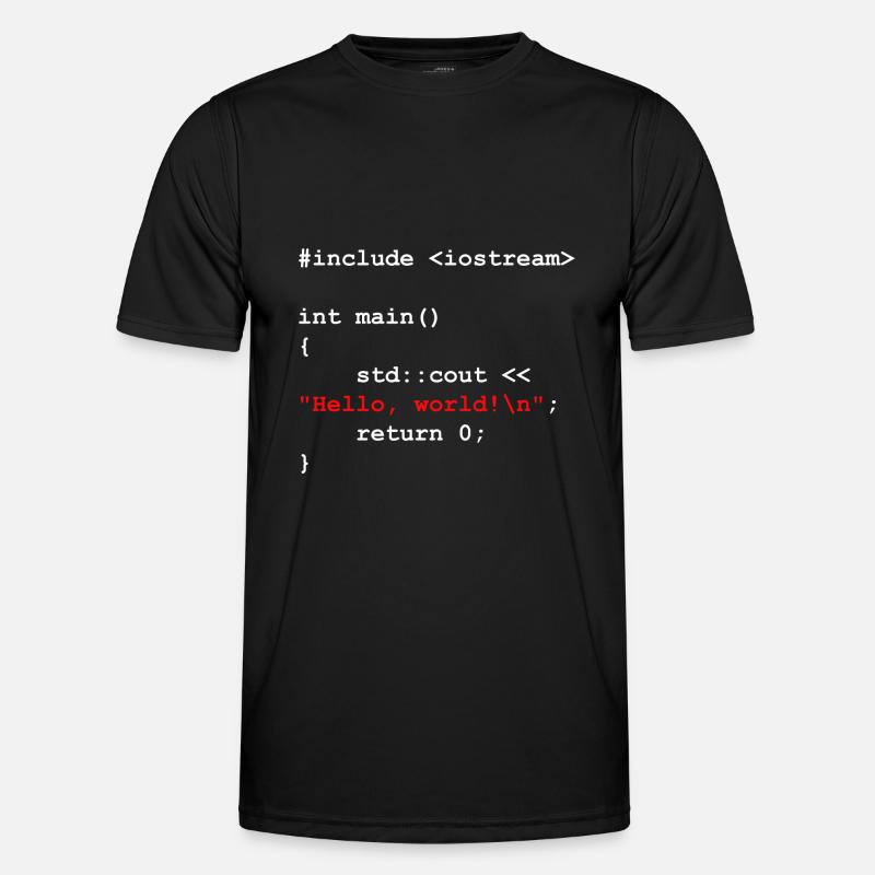 Programmierer Coder Software Entwickler - Männer Funktions-T-Shirt - Schwarz