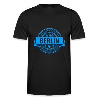 Made In Berlin - T-shirt sport Homme - noir - Devant - AI Model Male 178 dark (178cm)