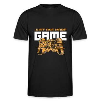 gamepad gamer - Men's Functional T-Shirt - black - Front - AI Model Male 178 dark (178cm)