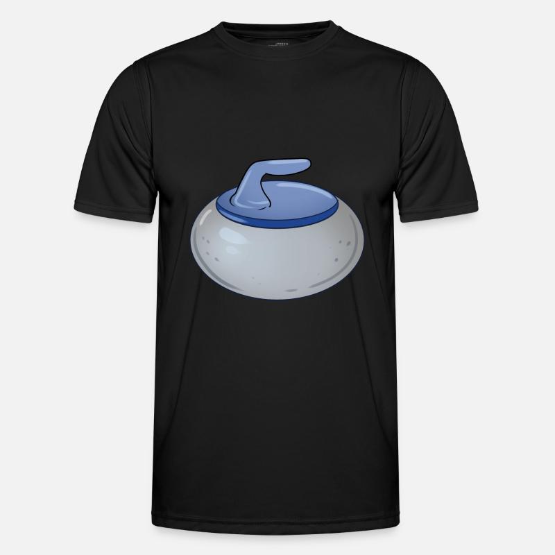 Pierre de curling T-shirt sport Homme