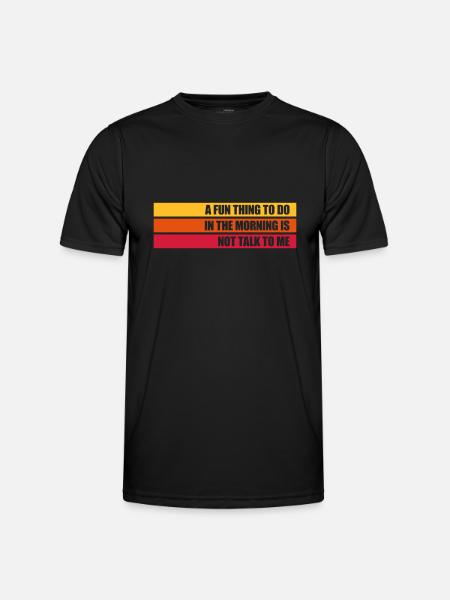 ne me parle pas - T-shirt sport Homme - noir