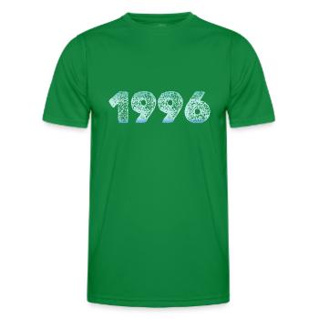 1996 - Men's Functional T-Shirt - kelly green - Front - AI Model Male 178 dark (178cm)
