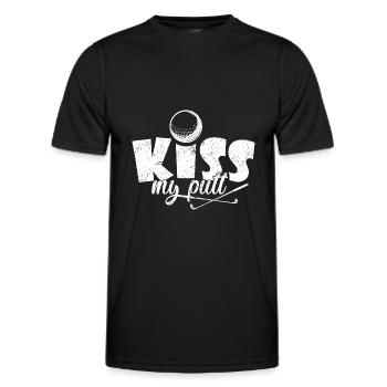 Golf Golfer Golfer Golfer Golf Course - Men's Functional T-Shirt - black - Front - AI Model Male 178 dark (178cm)