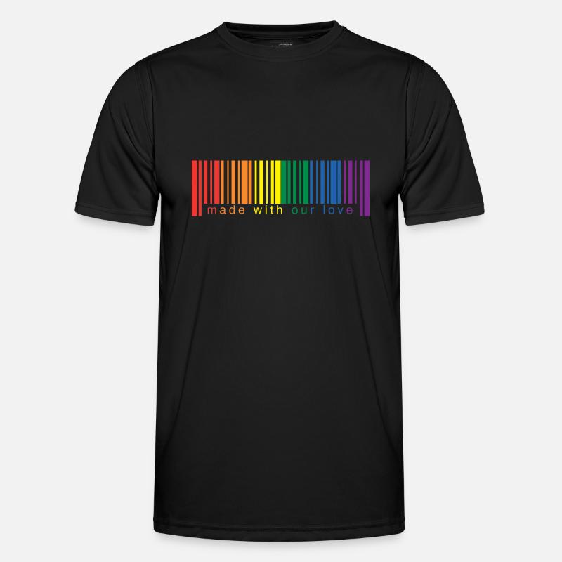 Code-Barres lgbt T-shirt sport Homme
