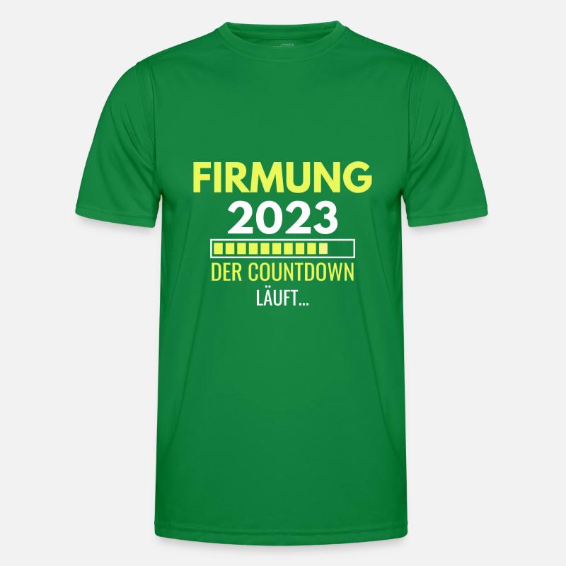 Firmung 2023 der Countdown läuft Männer Funktions-T-Shirt