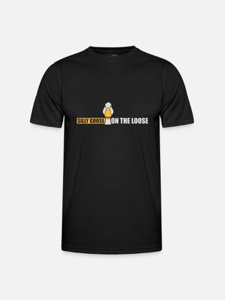 goose on the loose - Men's Functional T-Shirt - black