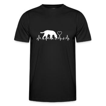 Hund Dog - Männer Funktions-T-Shirt - Schwarz - Vorne - AI Model Male 178 dark (178cm)