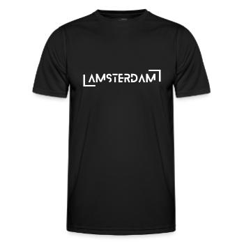 Amsterdam - Männer Funktions-T-Shirt - Schwarz - Vorne - AI Model Male 178 dark (178cm)