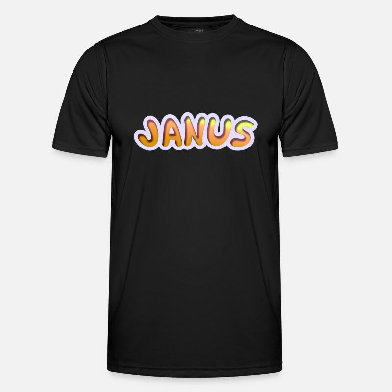 Janus - Männer Funktions-T-Shirt - Schwarz