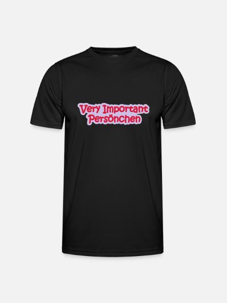 VIP Babysprüche - Männer Funktions-T-Shirt - Schwarz