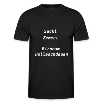 bayerischer Fluch - Männer Funktions-T-Shirt - Schwarz - Vorne - AI Model Male 178 dark (178cm)