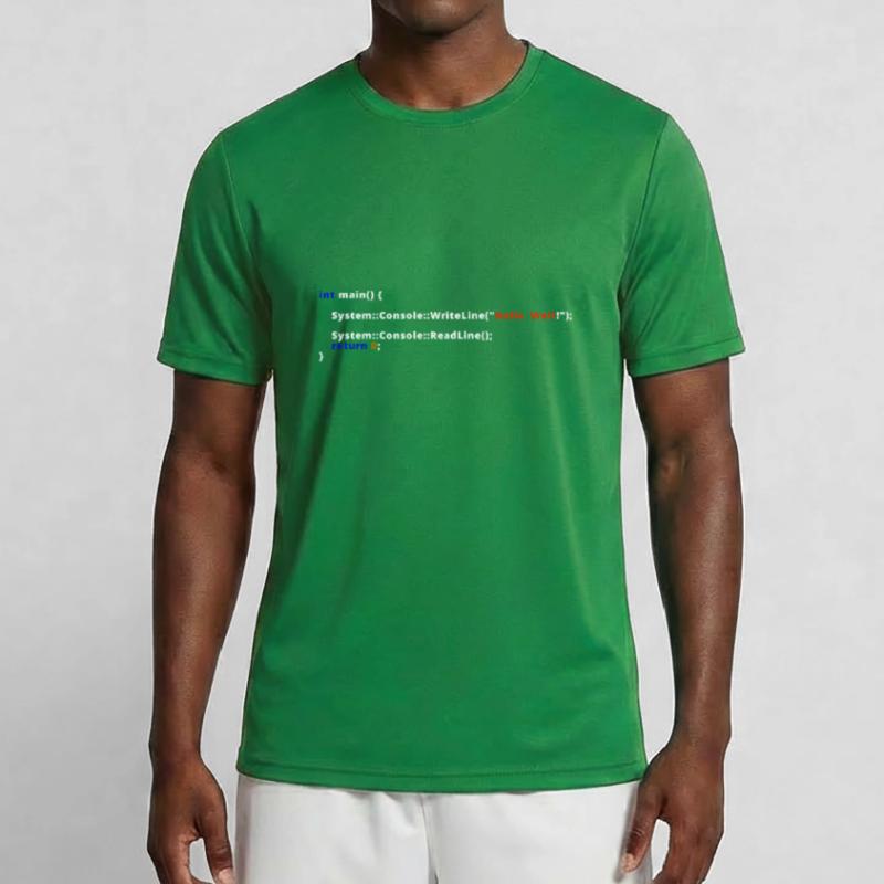 Programmierer Admin IT Code Nerd Hallo Welt EDV Männer Funktions-T-Shirt