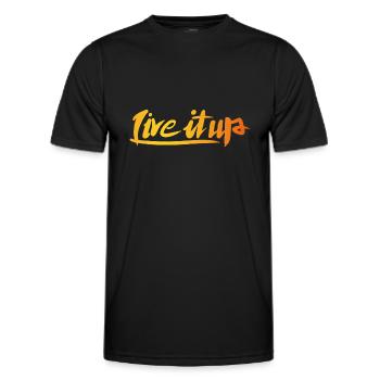 Live It Up, Only One Place - Men's Functional T-Shirt - black - Front - AI Model Male 178 dark (178cm)