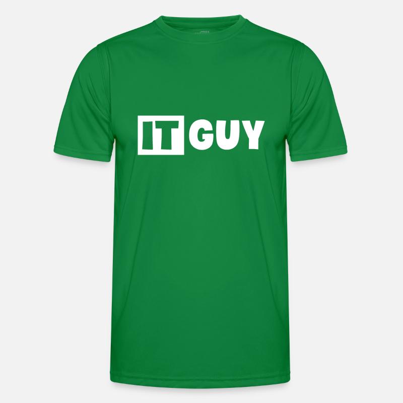 IT Guy Funny Information Technology Tech Desktop Men's Functional T-Shirt