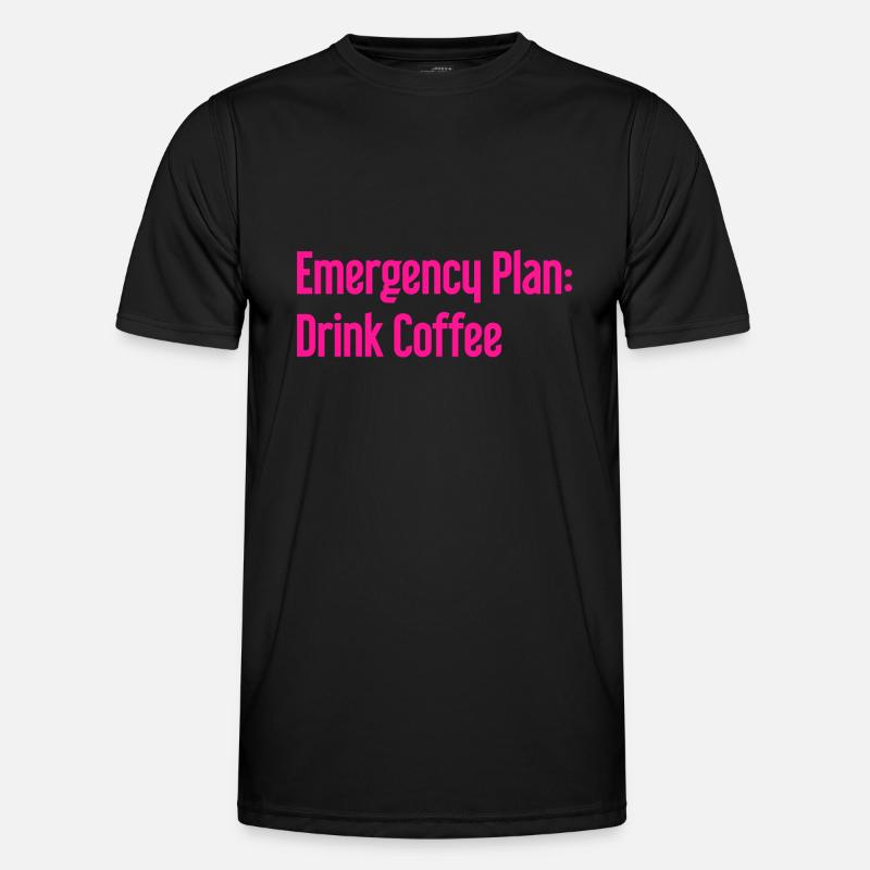 Coffee Contingency Plan - Men's Functional T-Shirt - black