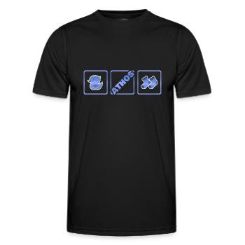 Geburt Athos - Männer Funktions-T-Shirt - Schwarz - Vorne - AI Model Male 178 dark (178cm)