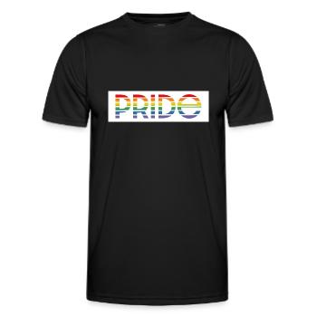 Pride rainbow white background - Männer Funktions-T-Shirt - Schwarz - Vorne - AI Model Male 178 dark (178cm)