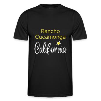 Rancho Cucamonga California - T-shirt sport Homme - noir - Devant - AI Model Male 178 dark (178cm)