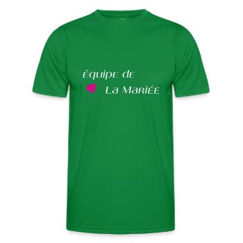 Équipe de la mariée - T-shirt sport Homme - vert - Devant - AI Model Male 178 dark (178cm)