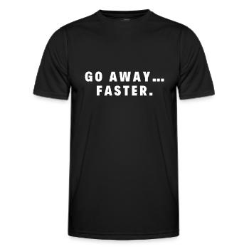Partez... Rapide - T-shirt sport Homme - noir - Devant - AI Model Male 178 dark (178cm)