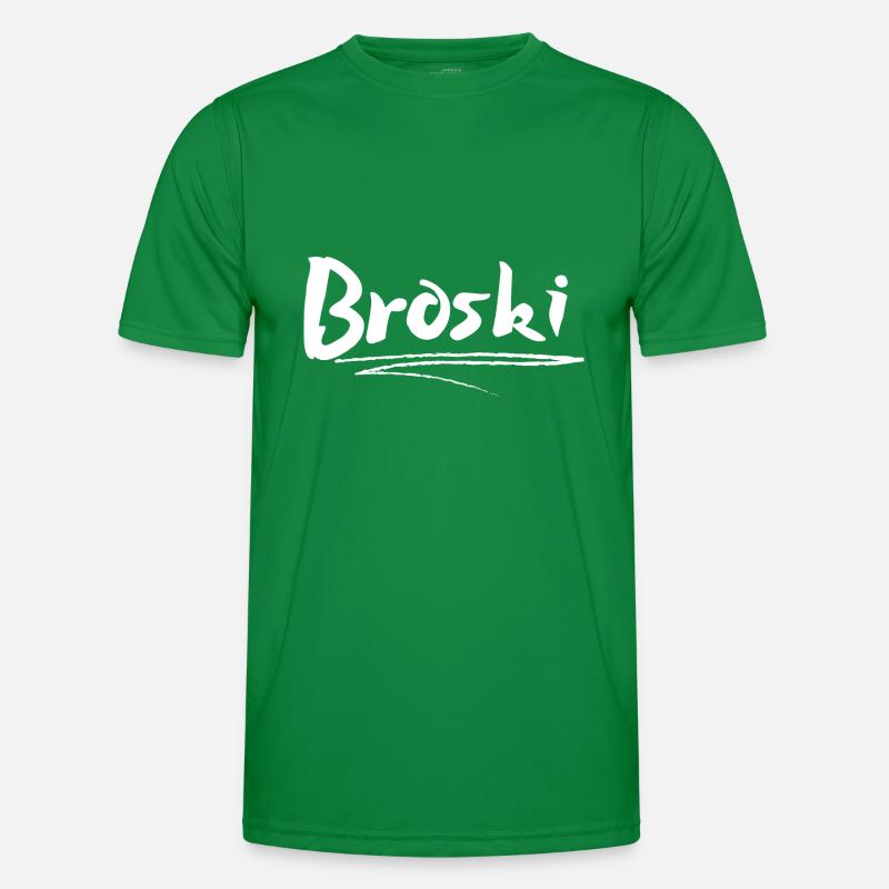 Broski Design cool blanc T-shirt sport Homme