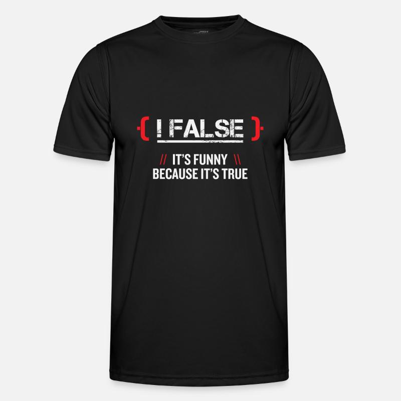 False Programmer - Men's Functional T-Shirt - black