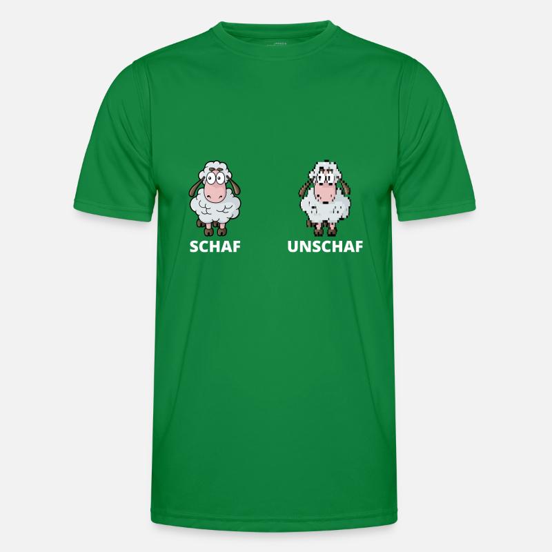 Schäfchen Schaf Unschaf Schafbock Schaffell Männer Funktions-T-Shirt