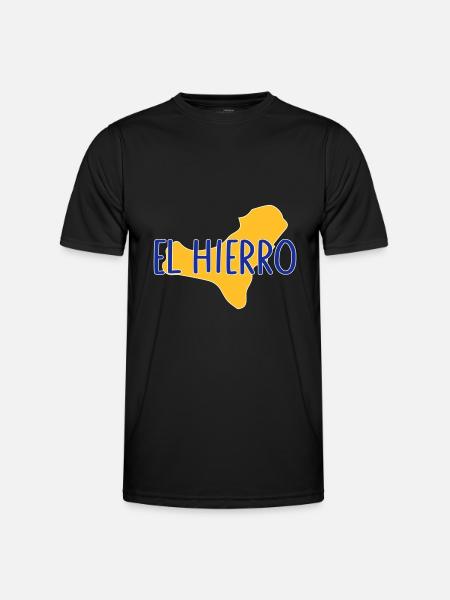 El Hierro - Männer Funktions-T-Shirt - Schwarz