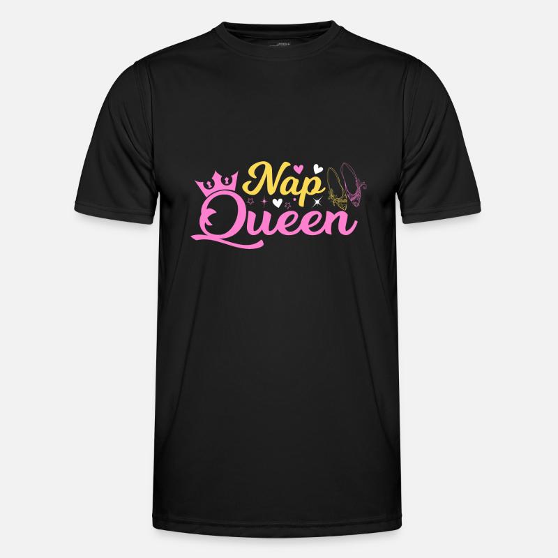 Nap Queen Funny Napping Sleeping - Men's Functional T-Shirt - black