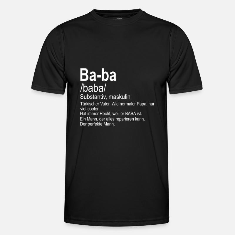 Türkischer Baba | Vatertagsgeschenk EN IYI BABA - Männer Funktions-T-Shirt - Schwarz