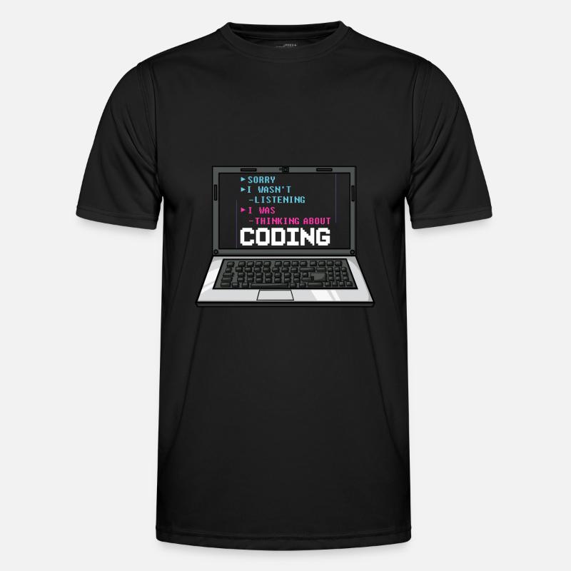 Programmierer Programmieren Computerentwickler Pc - Männer Funktions-T-Shirt - Schwarz