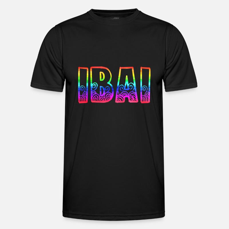 IBAI RS Rainbow - Men's Functional T-Shirt - black