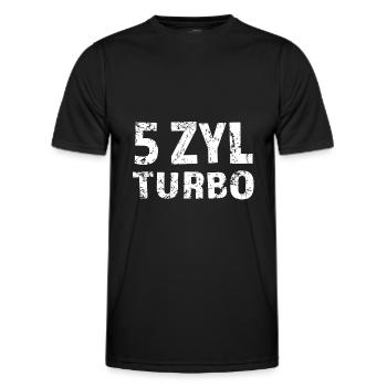 5 Zylinder Fünf Zylinder - Männer Funktions-T-Shirt - Schwarz - Vorne - AI Model Male 178 dark (178cm)
