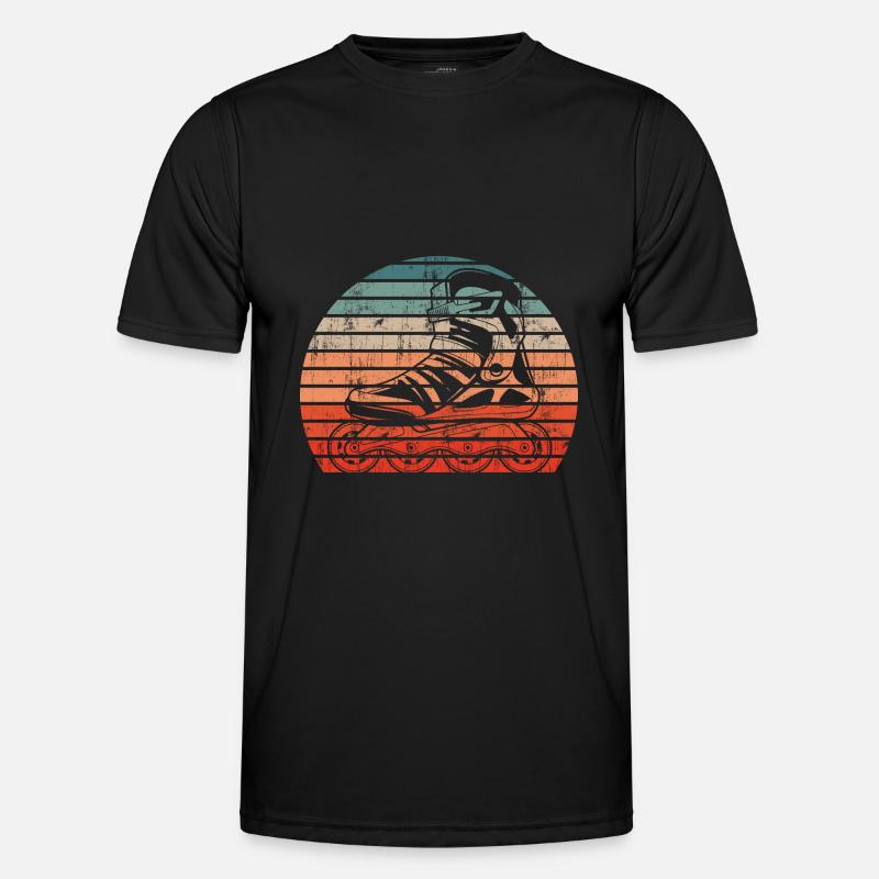 Roller Skates Running Roller Skates - Men's Functional T-Shirt - black
