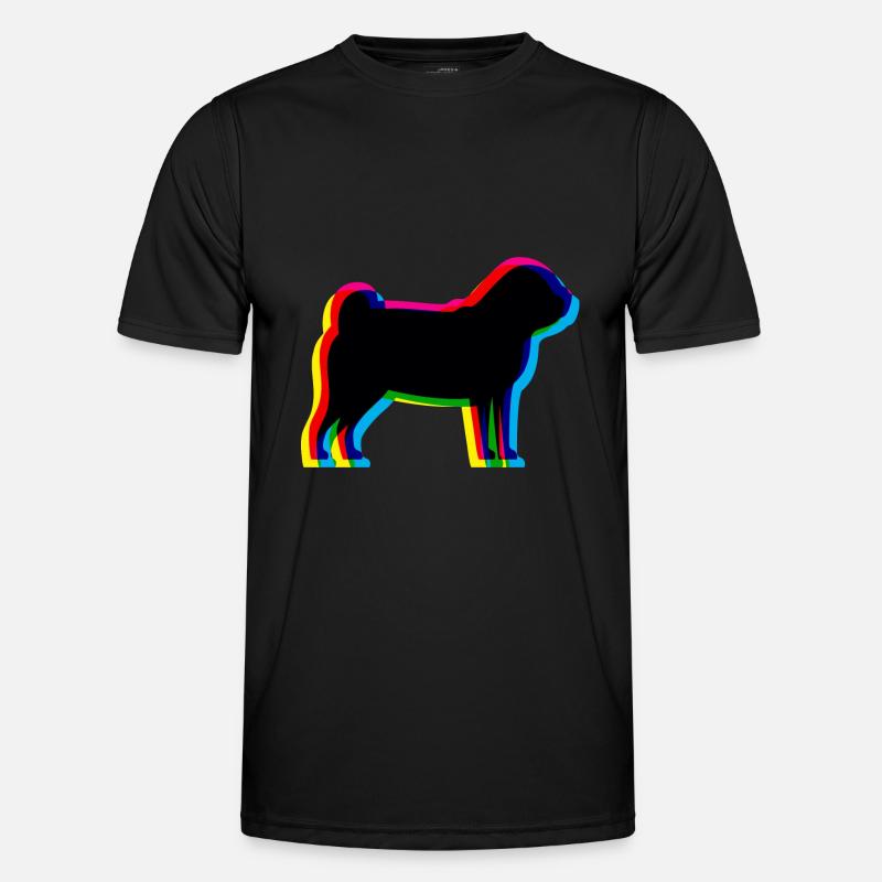 CMYK Pug Men's Functional T-Shirt