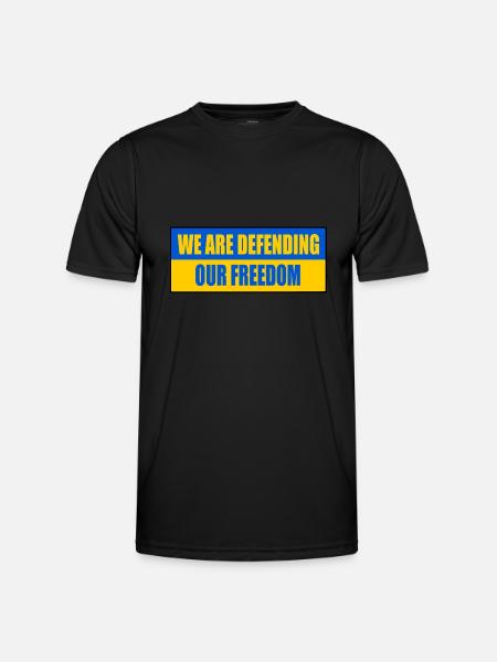 We are defending our freedom - Men's Functional T-Shirt - black