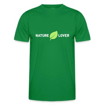 Nature Lover | Forest forest bathing nature love of nature - Men's Functional T-Shirt - kelly green - Front - AI Model Male 178 dark (178cm)