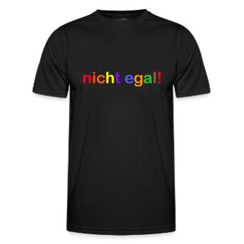 Doesn't matter multicolored funny sayings - Men's Functional T-Shirt - black - Front - AI Model Male 178 dark (178cm)