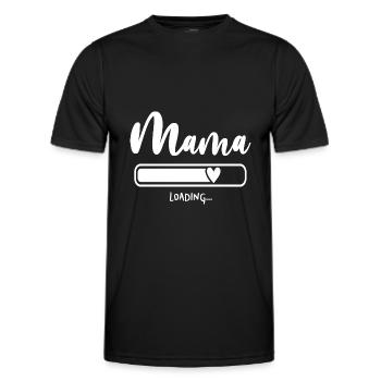 Maman charge maman maman - T-shirt sport Homme - noir - Devant - AI Model Male 178 dark (178cm)
