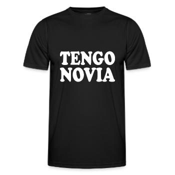 Ich habe eine Freundin - Männer Funktions-T-Shirt - Schwarz - Vorne - AI Model Male 178 dark (178cm)