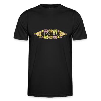 Mutti Cecilia - Männer Funktions-T-Shirt - Schwarz - Vorne - AI Model Male 178 dark (178cm)