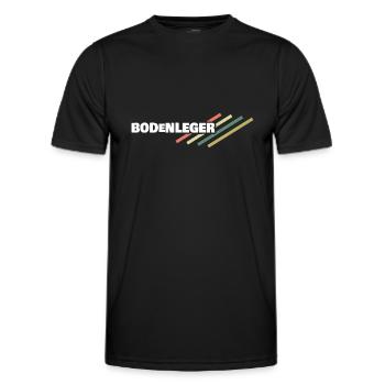 Arbeitsplatz Bodenleger - Männer Funktions-T-Shirt - Schwarz - Vorne - AI Model Male 178 dark (178cm)