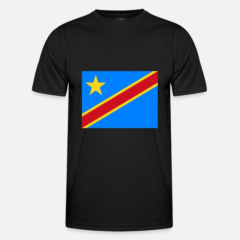 DR Kongo flag Männer Funktions-T-Shirt