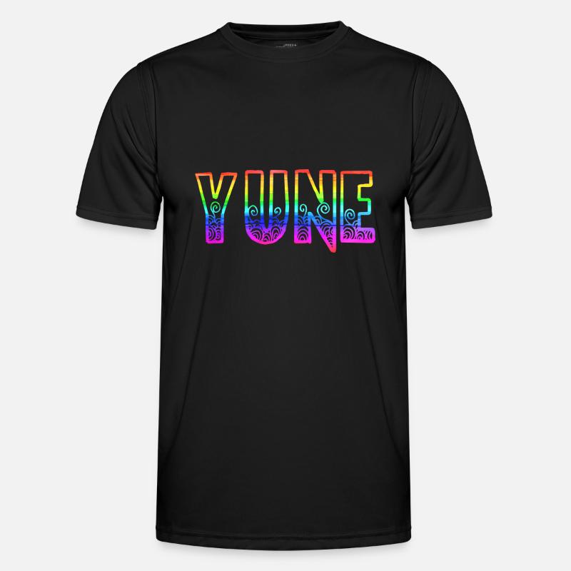Yune RS Rainbow - Men's Functional T-Shirt - black