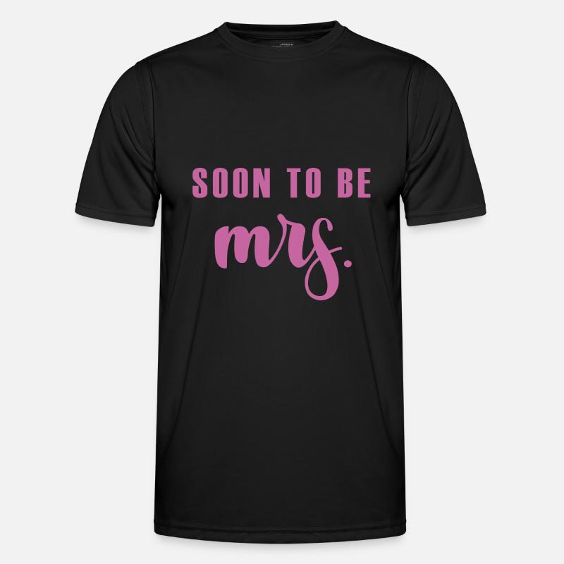 Soon to be MRS Geschenk Bräutigam Hochzeit Ehe Männer Funktions-T-Shirt