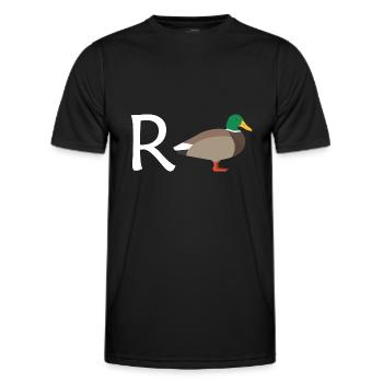 Rente Ente Ruhestand Pension Frührente Geschenk - Männer Funktions-T-Shirt - Schwarz - Vorne - AI Model Male 178 dark (178cm)