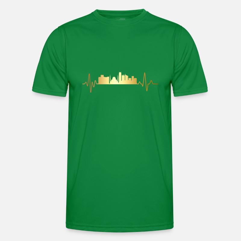 Beirut Heartbeat Libanon Männer Funktions-T-Shirt