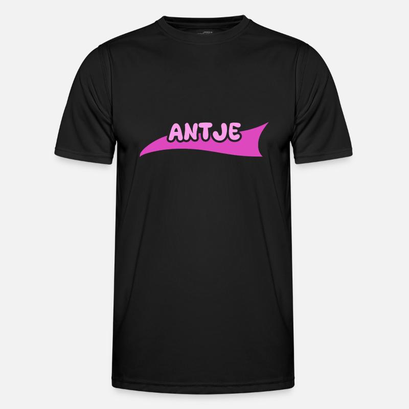 First name Antje - Men's Functional T-Shirt - black