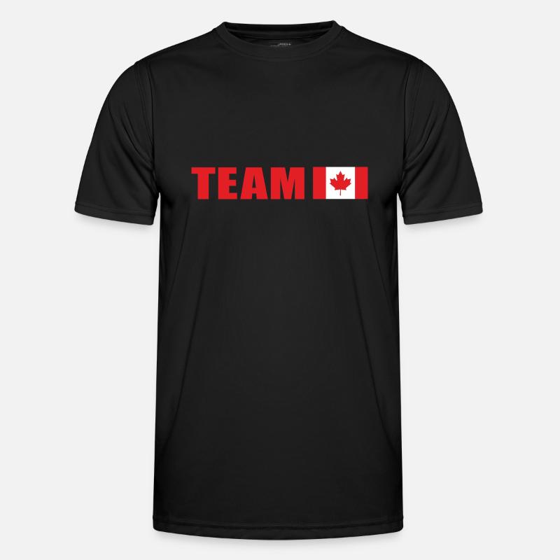 Support-Team Kanada - Männer Funktions-T-Shirt - Schwarz