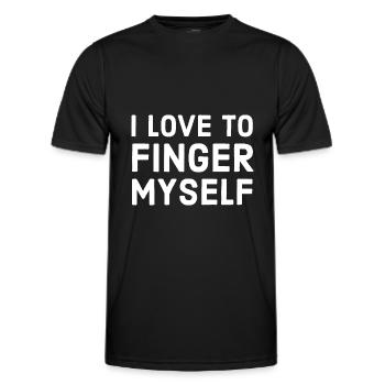 masturbation - Männer Funktions-T-Shirt - Schwarz - Vorne - AI Model Male 178 dark (178cm)